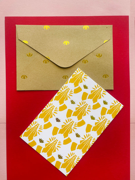 Please or Sorry Greeting Card with Envelope